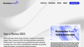 What Marketplacepulse.com website looks like in 2024 