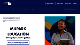What Milpark.ac.za website looks like in 2024 