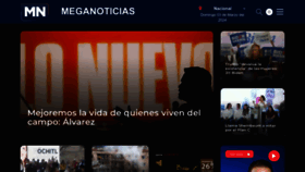 What Meganoticias.mx website looks like in 2024 