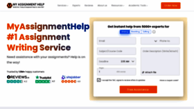 What Myassignmenthelp.com website looks like in 2024 