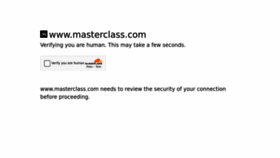 What Masterclass.com website looks like in 2024 