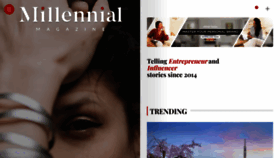 What Millennialmagazine.com website looks like in 2024 