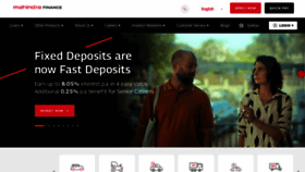 What Mahindrafinance.com website looks like in 2024 