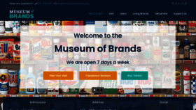 What Museumofbrands.com website looks like in 2024 