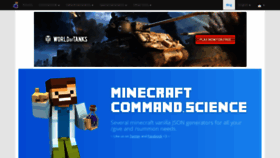What Minecraftcommand.science website looks like in 2024 