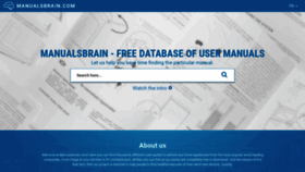 What Manualsbrain.com website looks like in 2024 