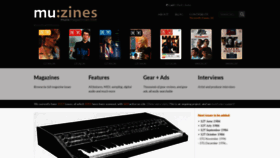 What Muzines.co.uk website looked like in 2024 (1 year ago)