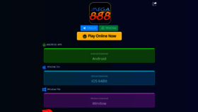 What Mega888today.com website looks like in 2024 