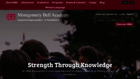 What Montgomerybell.edu website looked like in 2024 (2 years ago)