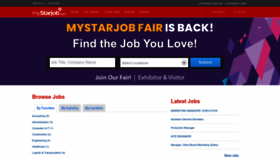 What Mystarjob.com website looks like in 2024 