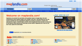 What Maplandia.com website looks like in 2024 