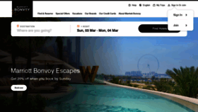 What Marriott.co.uk website looks like in 2024 
