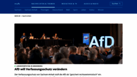 What Mdr.de website looked like in 2024 (1 year ago)