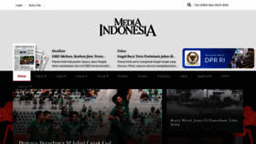 What Mediaindonesia.com website looks like in 2024 