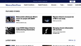 What Medicalnewstoday.com website looks like in 2024 