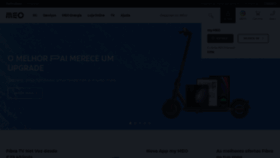 What Meo.pt website looks like in 2024 