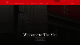 What Metmuseum.org website looks like in 2024 