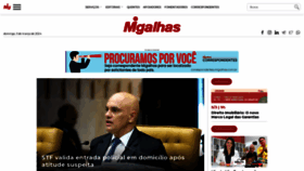 What Migalhas.com.br website looked like in 2024 (1 year ago)