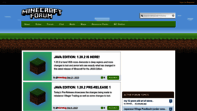 What Minecraftforum.net website looks like in 2024 