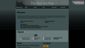 What Modarchive.org website looks like in 2024 