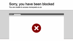 What Moneyweb.co.za website looks like in 2024 