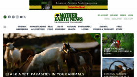 What Motherearthnews.com website looks like in 2024 