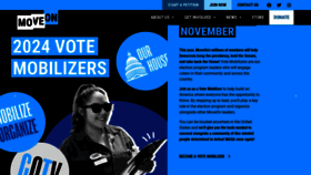 What Moveon.org website looks like in 2024 