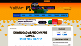 What Myabandonware.com website looks like in 2024 