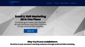 What Mobilestorm.com website looks like in 2024 