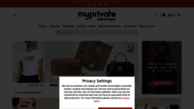 What Myprivateboutique.ch website looks like in 2024 