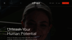 What Myngle.com website looks like in 2024 