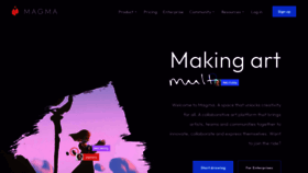 What Magma.com website looks like in 2024 