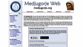 What Medjugorje.org website looks like in 2024 