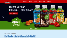 What Muellermilch.de website looks like in 2024 