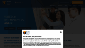 What Munich-business-school.de website looked like in 2024 (1 year ago)