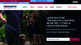 What Mosquito-authority.com website looks like in 2024 