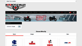 What Motorcyclevalley.com website looks like in 2024 