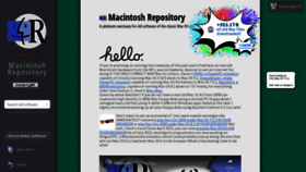 What Macintoshrepository.org website looked like in 2024 (1 year ago)