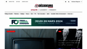 What Magazine-decideurs.com website looks like in 2024 