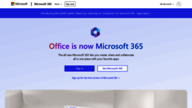 What Microsoft365.com website looks like in 2024 