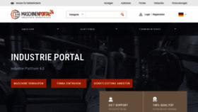 What Maschinenportal24.de website looks like in 2024 