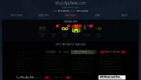 What Musicappnews.com website looks like in 2024 