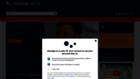 What Mywage.co.za website looks like in 2024 
