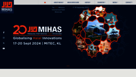 What Mihas.com.my website looks like in 2024 