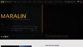 What Maralin.ru website looks like in 2024 