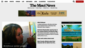 What Mauinews.com website looks like in 2024 