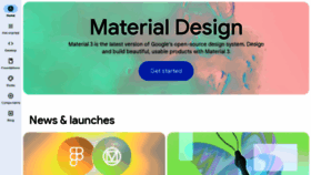 What Material.io website looks like in 2024 