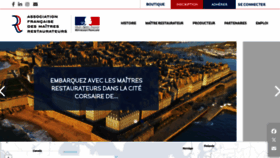 What Maitresrestaurateurs.fr website looks like in 2024 