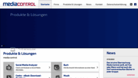 What Media-control.de website looks like in 2024 