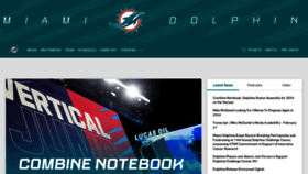 What Miamidolphins.com website looks like in 2024 